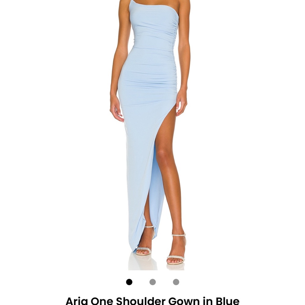 Worn once Nookie One Shoulder Gown in Blue